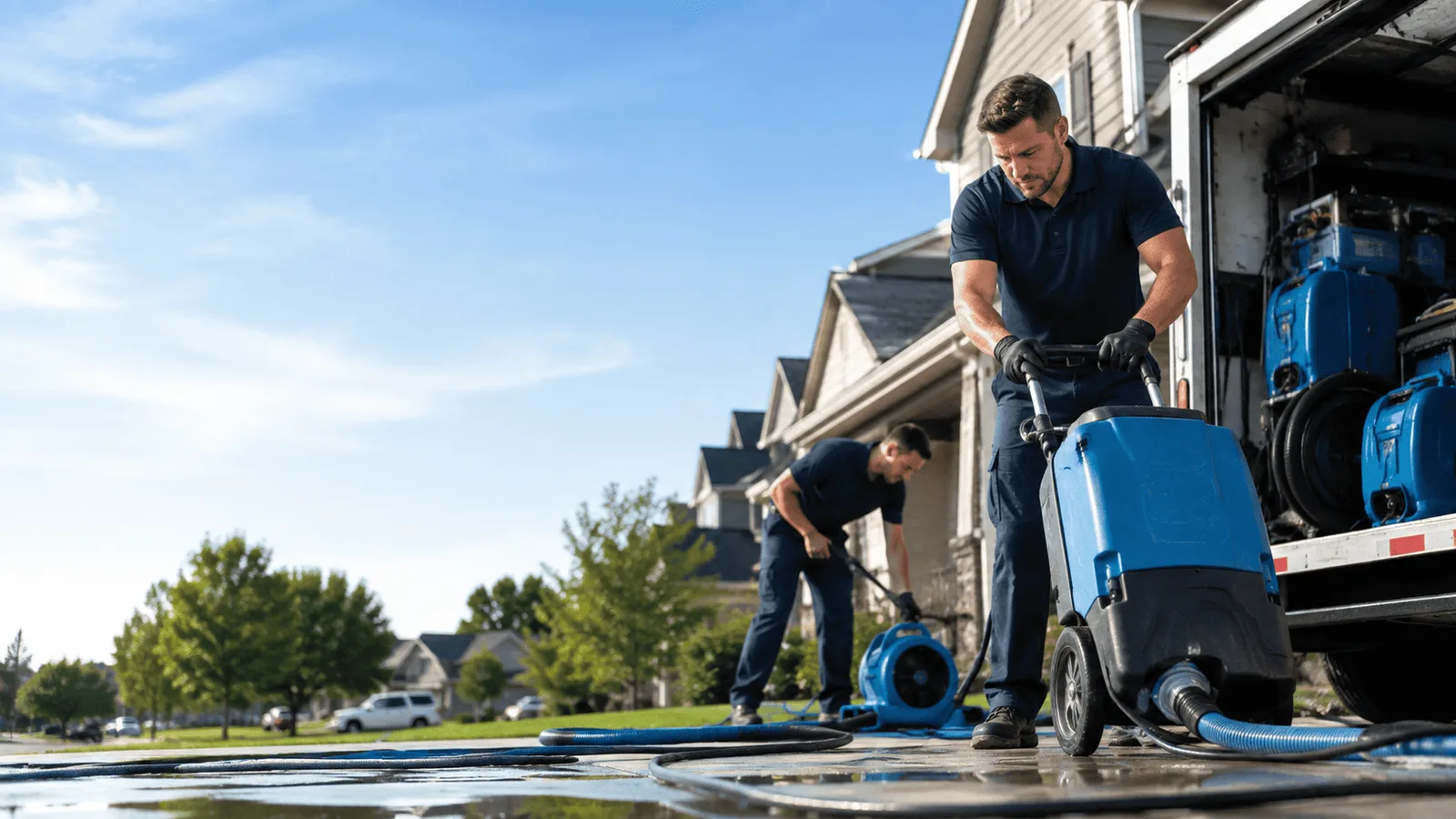 Dehumidification being performed in East Prospect, PA